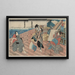Hakata kojor kezori kuemon komatsuya soshichi - Utagawa Kuniyoshi — cuadro enmarcado en la pared