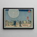 Nuevo Yoshiwara Shin Yoshiwara - Utagawa Kuniyoshi — cuadro enmarcado en la pared
