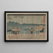 Vista de Oumayagashi - Utagawa Kuniyoshi — cuadro enmarcado en la pared