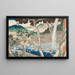 Cascada de Rben en el Monte Yama - Utagawa Kuniyoshi — cuadro enmarcado en la pared