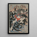 Rori Hakucho Chojun - Utagawa Kuniyoshi — framed artwork on a wall