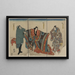 Taira no Munemori mikazuki osen ebizako no j - Utagawa Kuniyoshi — framed artwork on a wall