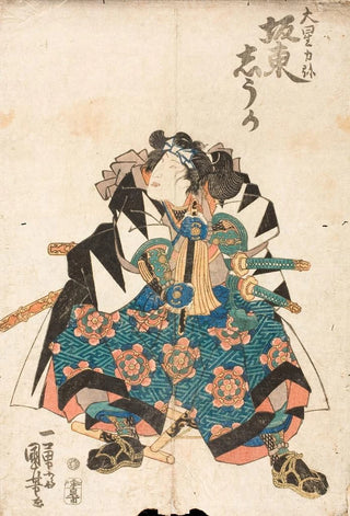 Utagawa Kuniyoshi - The Actor Band Shka as boshi Rikiya in the play Kanadehon Chshingura.webp