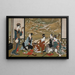 Una fiesta de invierno - Utagawa Toyoharu — cuadro enmarcado en la pared