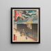 Un pin encadré en Osaka - Utagawa Yoshitaki — cuadro enmarcado en la pared
