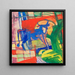 Vache bleue - Franz Marc — cuadro enmarcado en la pared