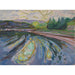 Reproducción del cuadro Olas contra la orilla - Edvard Munch