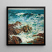 Vague crashing waves - Vance H. Swope — framed artwork on a wall