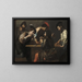 Soldiers playing cards and dice, the cheaters - Valentin de Boulogne — framed artwork on a wall