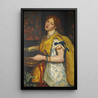 Valentine Cameron Prinsep - A Girl Carrying Grapes.webp
