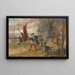 The Devil Takes the Customs Officer - Valentine Walter Bromley — framed artwork on a wall