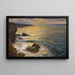 Coastal Landscape Painting - Vartan Makhokhian — framed artwork on a wall
