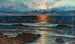Atardecer en la costa - Vartan Makhokhian — vista de la obra
