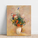 Reproducción del cuadro Florero de flores (fondo rosa) - Odilon Redon