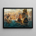 L'invasion croisée de Constantinople - Vasilios Chatzis — framed artwork on a wall