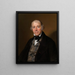 Gentleman in Checked Waistcoat - Vasily Andreyevich Tropinin — framed artwork on a wall