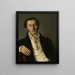 Retrato de un hombre - Vasily Andreyevich Tropinin — cuadro enmarcado en la pared
