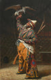 Un rico cazador kirguís con un halcón - Vasily Vereshchagin — vista de la obra