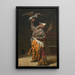 Un rico cazador kirguís con un halcón - Vasily Vereshchagin — cuadro enmarcado en la pared