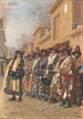 Chœur de derviches mendiant l'aumône à Tachkent - Vasily Vereshchagin — artwork view