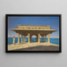 Evening on a lake A pavilion on the marble quay in Rajnagar principality of Udaipur - Vasily Vereshchagin — framed artwork on a wall