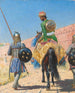 Warrior mounted in Jaipur - Vasily Vereshchagin — artwork view