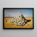 La Apoteosis de la guerra - Vasily Vereshchagin — cuadro enmarcado en la pared