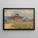El templo principal del monasterio de Tassiding, Sikkim - Vasily Vereshchagin — cuadro enmarcado en la pared