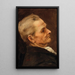 Retrato de hombre - Václav Brožík — cuadro enmarcado en la pared