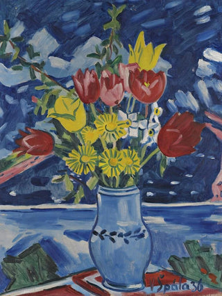 Vclav pla - Still Life Of Flowers In A Vase.webp