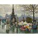 Reproducción del cuadro Vendedoras de flores en el puente de la reina Louise en Copenhague - Paul Fischer