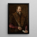 Retrato de un caballero - Escuela veneciana — cuadro enmarcado en la pared