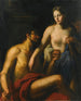 Hércules y Omfale - Escuela veneciana — vista de la obra