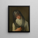 Retrato de una dama con velo - Escuela veneciana — cuadro enmarcado en la pared
