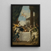 Saint Vincent Ferrier ressuscitating a child - Venetian School — framed artwork on a wall
