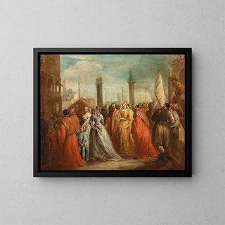 Venetian School - The Arrival of the Dogaressa in the Piazzetta Venice.webp