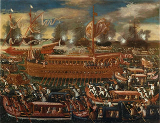 Venetian School - The Bucintoro on the Feast of the Ascension Festa della Sensa.webp