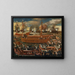 The Bucentaur at the Ascension Festival - Venetian School — framed artwork on a wall