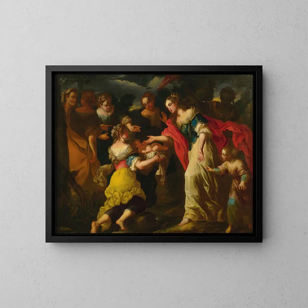 La Presentación - Escuela veneciana — cuadro enmarcado en la pared