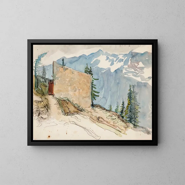 Paisaje del Tirol - Venny Soldan-Brofeldt — cuadro enmarcado en la pared