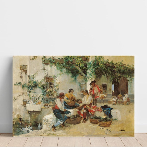 Reproducción del cuadro Venta de melones - Joaquín Sorolla