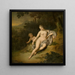 Venus con Cupido - Willem Van Mieris — cuadro enmarcado en la pared