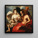 Venus and Cupid, Jupiter and Mercury - Venetian School — framed artwork on a wall