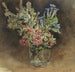 de cristal con flores de los Alpes - Rudolf von Alt — vista de la obra