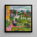 Ropa en una cuerda de tender en Sgrdstrand - Edvard Munch — cuadro enmarcado en la pared