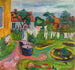 Ropa en una cuerda de tender en Sgrdstrand - Edvard Munch — vista de la obra