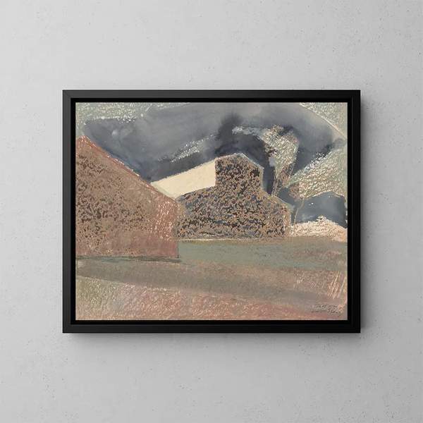 Edificios en Galveston, Texas - Victor Alfred Lundy — cuadro enmarcado en la pared