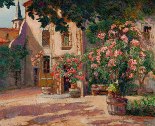 Interior de patio francés - Victor Charreton — vista de la obra