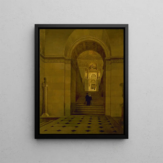 Victor Duval - Le grand escalier du Louvre.webp