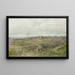 View towards the city wall of Visby - Victor Forssell — framed artwork on a wall